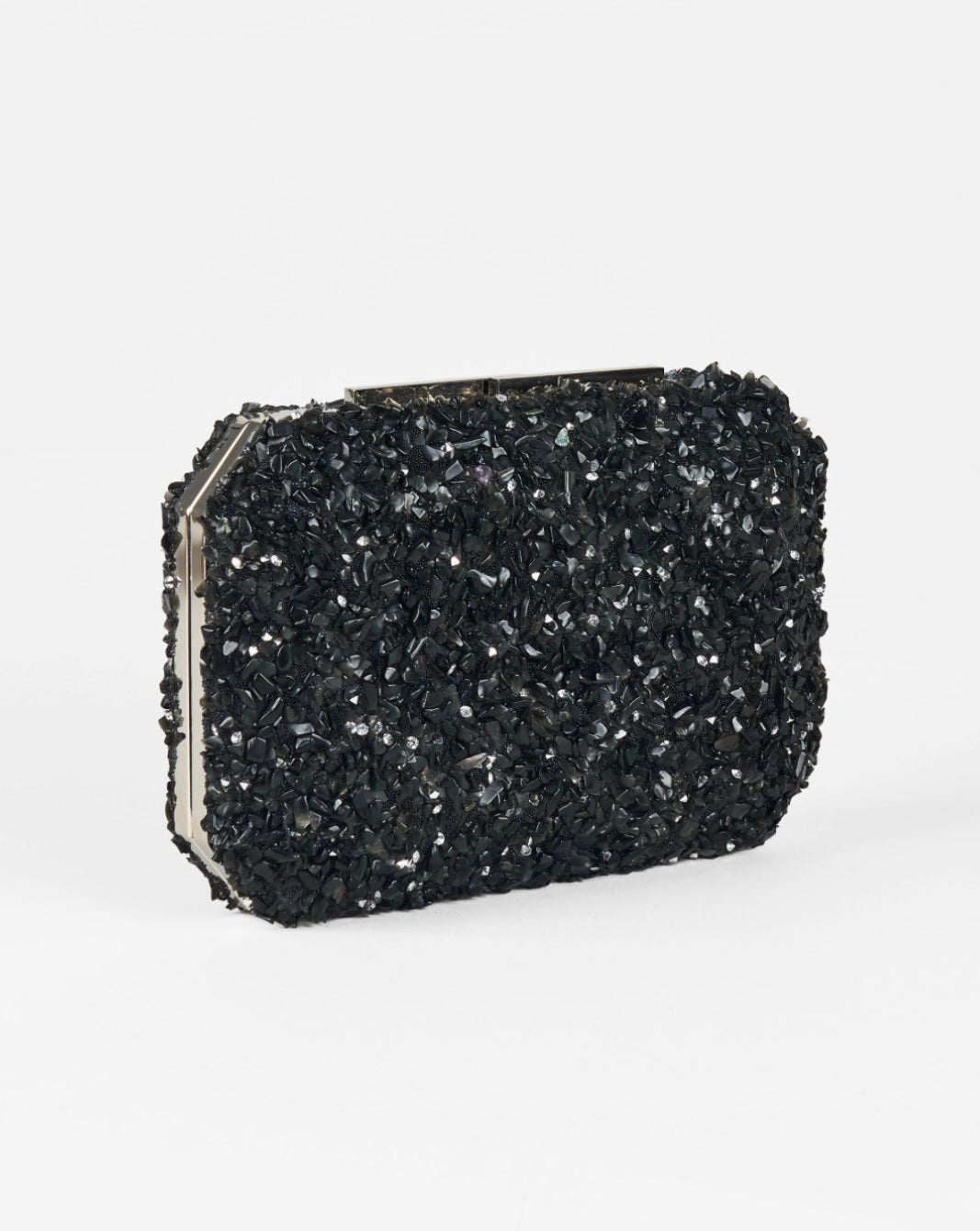 CLUTCH BAG RHINESTONES BLACK