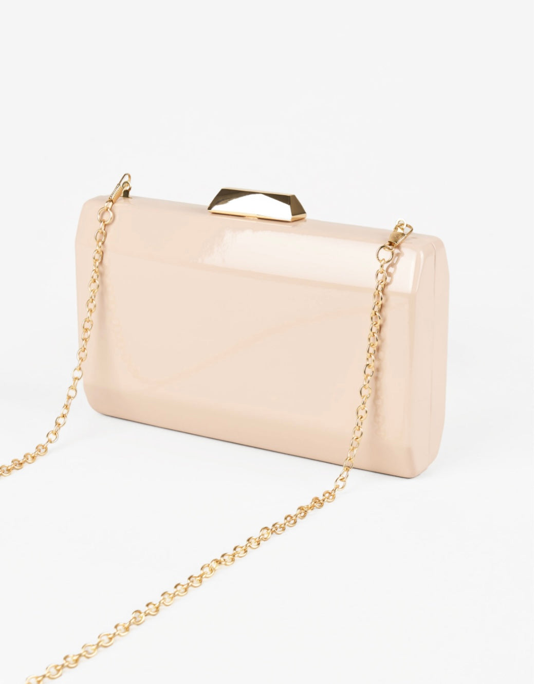 PATENT LEATHER CLUTCH BAG