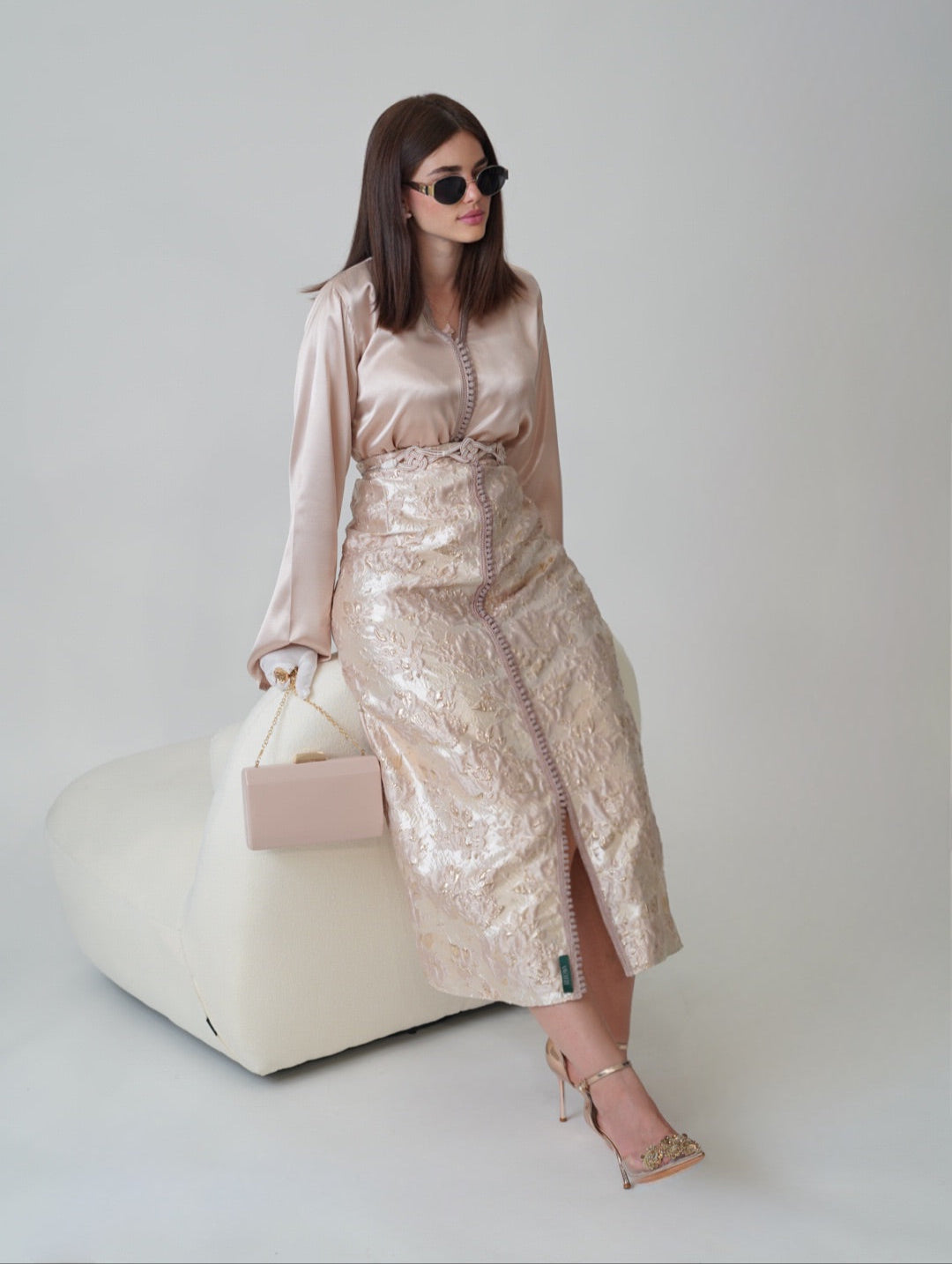 Pink Brocade