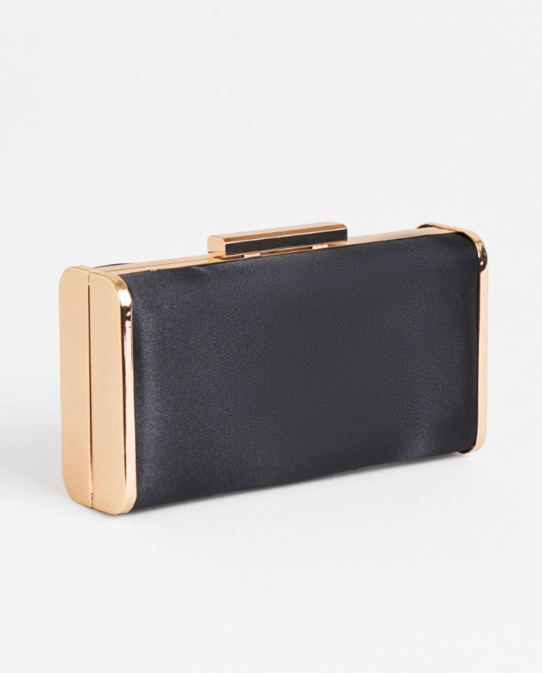 SATIN BLACK BAG
