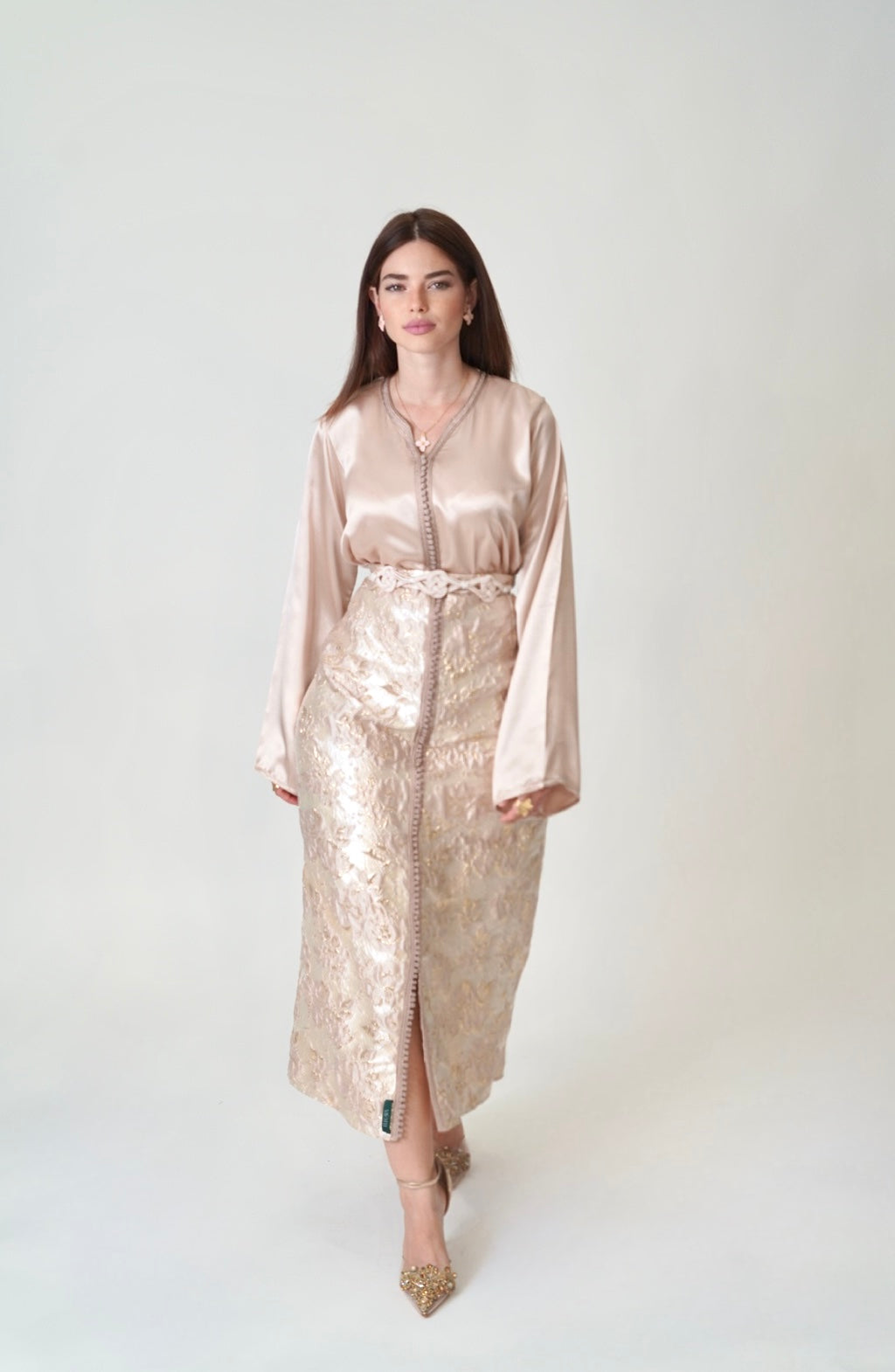 Jacquard rose blush