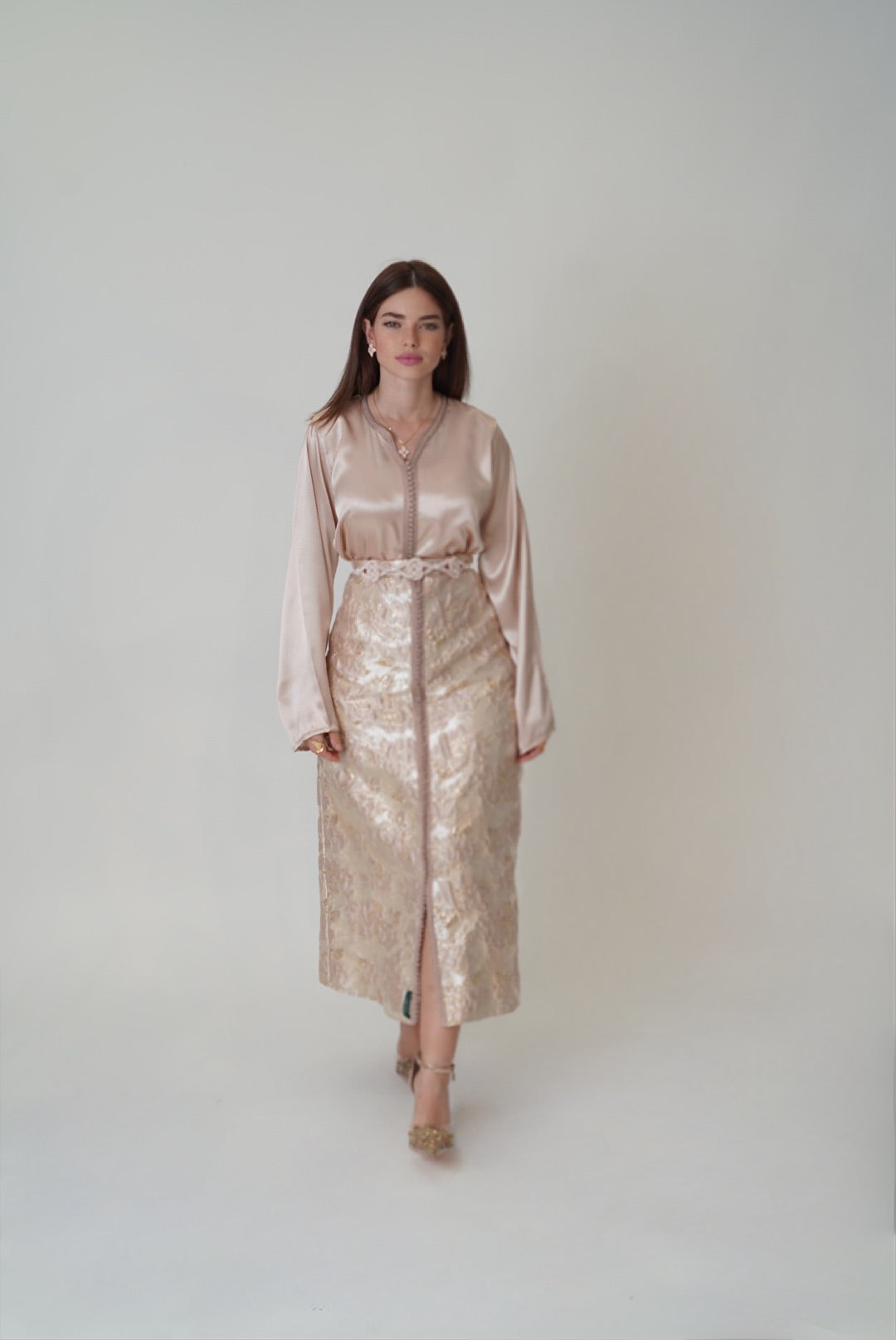 Pink Brocade
