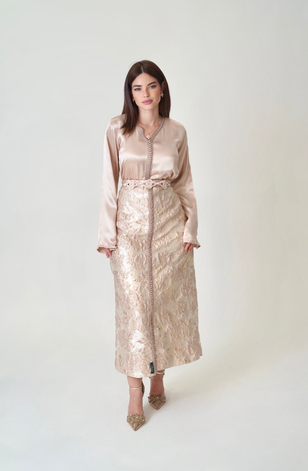 Jacquard rose blush